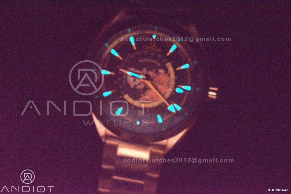 Aqua Super Ceramic SS Edition on Unisex Best Clone GMT 43mm Worldtimer Green A8938 VSF 513 1:1 Bracelet Terra 0417